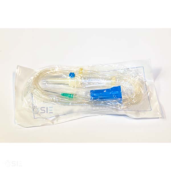 Infusion giving set, sterile,