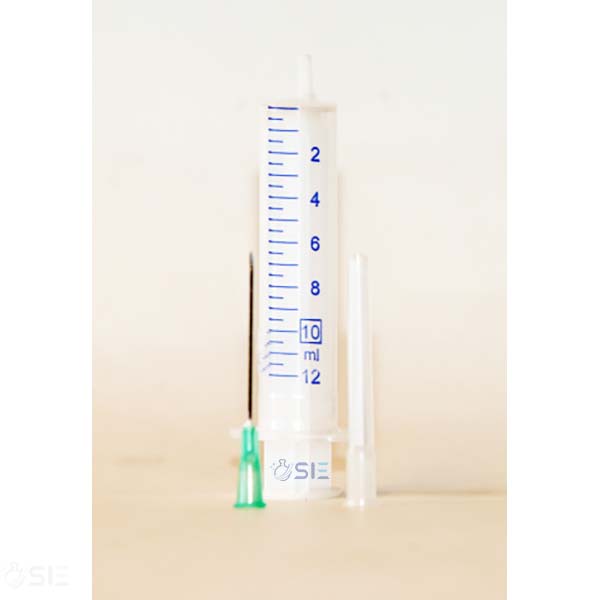 Syringe, 10ml, sterile, with detached