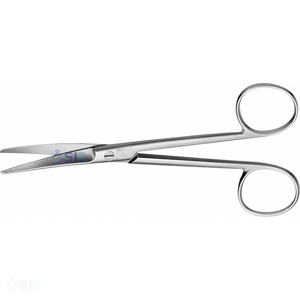 Scissors, gynecological, 200 mm, curved, blunt
