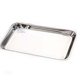 Tray, dressing, stainless steel, 300 x 200 x 30mm
